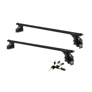 Bare transversale GV RAPIDO Aluminiu Premium negre pentru Jaguar E-Pace (X540), 5 usi, model 2017+ cu plafon normal