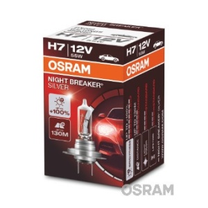 Bec 12V H7 55 W Night Breaker Silver +100% Osram