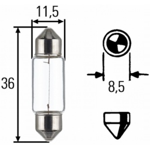 Bec Hella C5W 12V 5W SV8,5