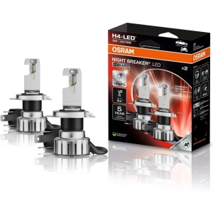 Becuri Led Osram Night Breaker Smart H4 OMOLOGARE RAR - 64193DWNBSM-2HB - 2 buc, 12v 20/19W, 6000k