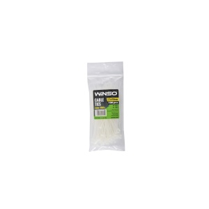 Coliere plastic 2,5x150 Alb - Set 100 buc