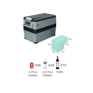 Frigider auto DINIWID 45L –12/24V RACIRE -20, 60W - Img 4