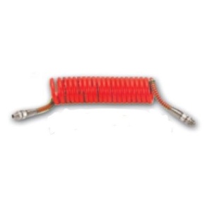 Furtun de aer spiralat HICO PPN008, silicon, M16, rosu
