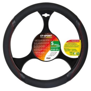 Husa volan GT-SPORT, marimea M, 37-39 cm, negru, Lampa