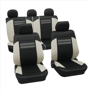 Huse auto Fashion Petex, culoare bej/negru