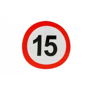 Indicator limitare viteză reflectorizant CL II 15km/h