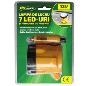 Lampa lucru RoGroup, LED si magnet, 12 V