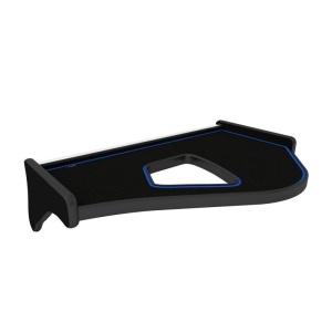 Masa centrala bord camion compatibia cu Volvo Volvo FH, FH 16, FM (01.2002-12.2008), Negru cu cusatura albastra