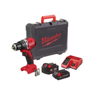 Mașină de găurit compactă, cu percuție și motor fără perii M18™Masina de gaurit cu percutie cu acumulator, model M18 BLPDRC-422C, 60Nm cu doi acumulatori de 18V, unul cu 2Ah M18B2 si unul cu