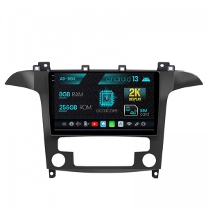 Navigatie Ford S-Max (2006-2015), Android 13, X-Octacore , 8GB RAM , 256GB ROM, 9.5 Inch - AD-BGX9008,AD-BGRKIT125