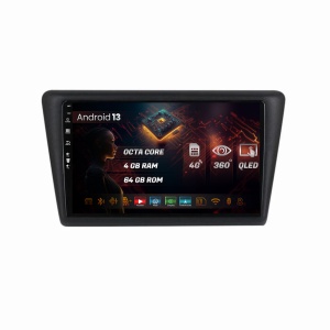 Navigatie HUB64 Seat Toledo / Skoda Rapid (2012-2019), 8GB RAM, Android 13, Octacore, Slot Sim 4G, DSP, GPS, Wi-FI, Carplay, Android Auto, USB, Bluetooth, Waze, Touchscreen, 9 Inch