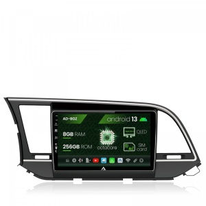 Navigatie Hyundai Elantra (2015-2018), Android 13, Z-Octacore , 8GB RAM , 256GB ROM, 9 Inch - AD-BGZ9008,AD-BGRKIT180
