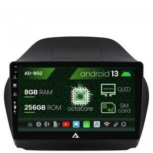 Navigatie Hyundai IX35 (2009-2015), Android 13, Z-Octacore , 8GB RAM , 256GB ROM, 10.1 Inch - AD-BGZ10008,AD-BGRKIT189