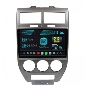 Navigatie Jeep Compass,Patriot (2006-2010), Android 13, X-Octacore , 8GB RAM , 256GB ROM, 9.5 Inch - AD-BGX9008,AD-BGRKIT295