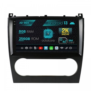 Navigatie Mercedes Benz C-Class W203 (2004-2011), Android 13, X-Octacore , 8GB RAM , 256GB ROM, 9.5 Inch - AD-BGX9008,AD-BGRKIT414