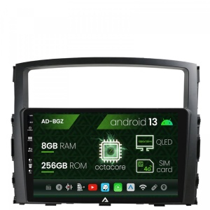 Navigatie Mitsubishi Pajero (2006-2014), Android 13, Z-Octacore , 8GB RAM , 256GB ROM, 9 Inch - AD-BGZ9008,AD-BGRKIT271