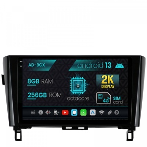 Navigatie Nissan Qashqai , X-Trail (2013,), Android 13, X-Octacore , 8GB RAM , 256GB ROM, 10.36 Inch - AD-BGX10008,AD-BGRKIT162