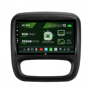 Navigatie Opel Vivaro , Renault Trafic (2014-2017), Android 13, Z-Octacore , 8GB RAM , 256GB ROM, 9 Inch - AD-BGZ9008,AD-BGRKIT389