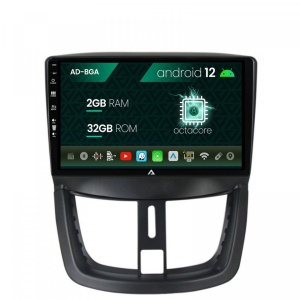 Navigatie Peugeot 207, Android 12, A-Octacore , 2GB RAM , 32GB ROM, 9 Inch - AD-BGA9002,AD-BGRKIT263