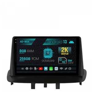 Navigatie Renault Megane 3 , Fluence (2009-2016), Android 13, X-Octacore , 8GB RAM , 256GB ROM, 9.5 Inch - AD-BGX9008,AD-BGRKIT372
