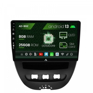 Navigatie Toyota AYGO (2005-2014), Android 13, Z-Octacore , 8GB RAM , 256GB ROM, 10.1 Inch - AD-BGZ9008,AD-BGRKIT099