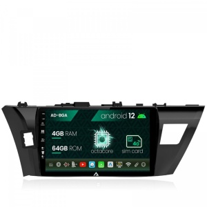 Navigatie Toyota Corolla (2012-2016), Android 12, A-Octacore , 4GB RAM , 64GB ROM, 10.1 Inch - AD-BGA10004,AD-BGRKIT058
