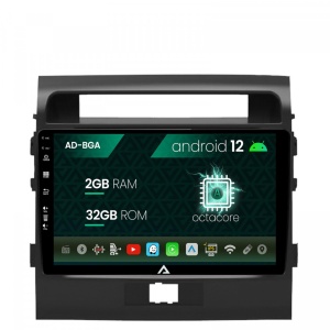 Navigatie Toyota Land Cruiser 200 (2007-2015), Android 12, A-Octacore , 2GB RAM , 32GB ROM, 9 Inch - AD-BGA9002,AD-BGRKIT075