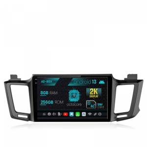 Navigatie Toyota RAV4 (2013-2018), Android 13, X-Octacore , 8GB RAM , 256GB ROM, 10.36 Inch - AD-BGX10008,AD-BGRKIT060