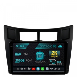 Navigatie Toyota Yaris (2005-2012), Android 13, X-Octacore , 8GB RAM , 256GB ROM, 9.5 Inch - AD-BGX9008,AD-BGRKIT103