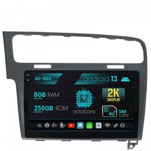 Navigatie Volkswagen GOLF 7, Android 13, X-Octacore , 8GB RAM , 256GB ROM, 10.36 Inch - AD-BGX10008,AD-BGRKIT023A