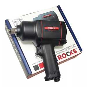 Pistol pneumatic cu impact, Rooks, 1500 Nm, 8000 rpm, Negru