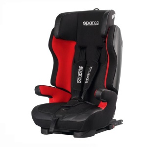 Scaun auto pentru copii SPARCO SPRO 700BL, 9-36 kg , cu sistem ISOFIX - Negru / Rosu