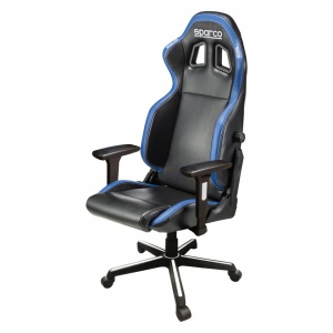 Scaun de gaming/de birou din seria Icon Sparco - Albastru/Negru