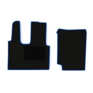 Set 2 covorase camion F-Core, Velur, pentru MERCEDES ACTROS MP4 / MP5, 2011+, Negru/ Albastru