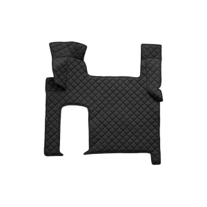 Set 3 covorase camion, piele ecologica neagra pentru MAN TGX 06.06 - transmisie automata 2 sertare - Img 2