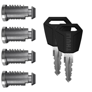 Set 4 butuci si chei pentru THULE One-Key System 450400