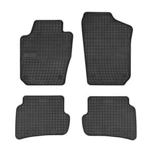 Set 4 covorase auto MAMMOOTH, Cauciuc, pentru SEAT IBIZA IV, SKODA FABIA III 2008+ LIFTBACK, Negru