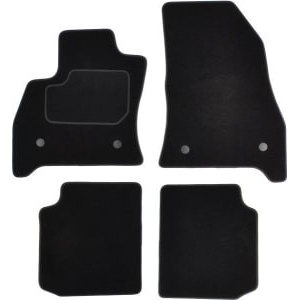 Set 4 covorase auto MAMMOOTH, Velur, pentru FIAT 500L 2012+ SALOON, Negru