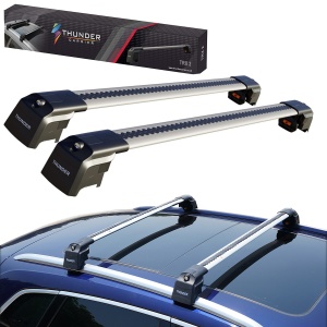 Set bare transversale portbagaj de tip Wingbar, TRX2+-98-102, Culoare argintie, dedicate pentru BMW X4 G02 2018-2021