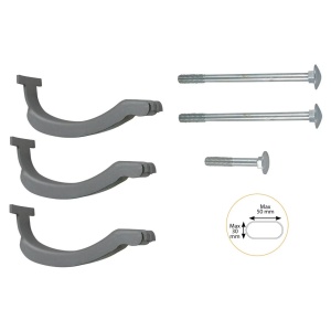 Set kit montaj suport bicicleta Green Valley pentru prindere pe bare fara canal de tip T