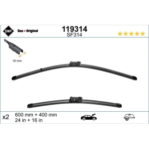Set lamela stergator SWF Wiper FB OE LHD 600/400 mm
