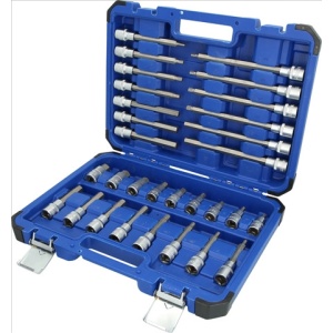 SET TUBULARE 1/2 CU BIT HEXAGONAL 30 PCS-BRILLIANT