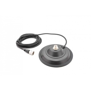 Albrecht 6782 Base Magnetica BM 150 PL Per Antenna | Diametro 145 Mm, Cavo 4 M, Connettore PL259, Made In Germany