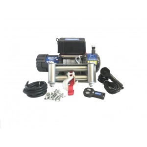 Troliu auto Husar Winch 8500Lbs 3856KG cablu de otel telecomanda cu fir si wireless