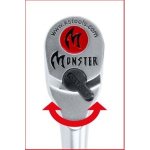 TUBULARA CU BIT 1/4 MONSTER CU SCHIMBARE DE DIRECTIE, 115MM