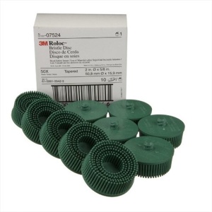 075243M Set 10 Discuri Roloc Bristle Curatire Verde P50 -3M
