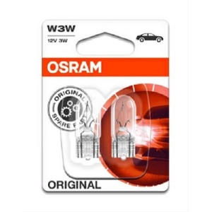 2821-02B Blister 2 Becuri 12V3W W3W Original Osram
