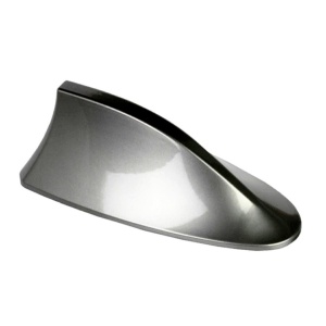 Antena auto activa AM - FM tip "SHARK TAIL" culoare ARGINTIU