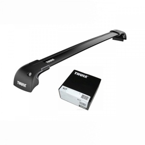 Bare transversale Thule Rapid System Wingbar Edge Black dedicate pentru BMW 5-serie, 4 usi Sedan, model 2010-2017 , sistem cu prindere in puncte fixe