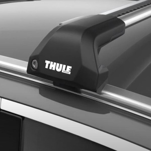 Bare transversale Thule WingBar Evo Flush Edge Silver dedicate pentru Toyota bZ4X 5-dr SUV 2022- cu bare longitudinale integrate - Img 7